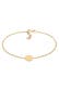 Armband Kreis Plättchen Matt Basic Geo 925 Silber Gold
