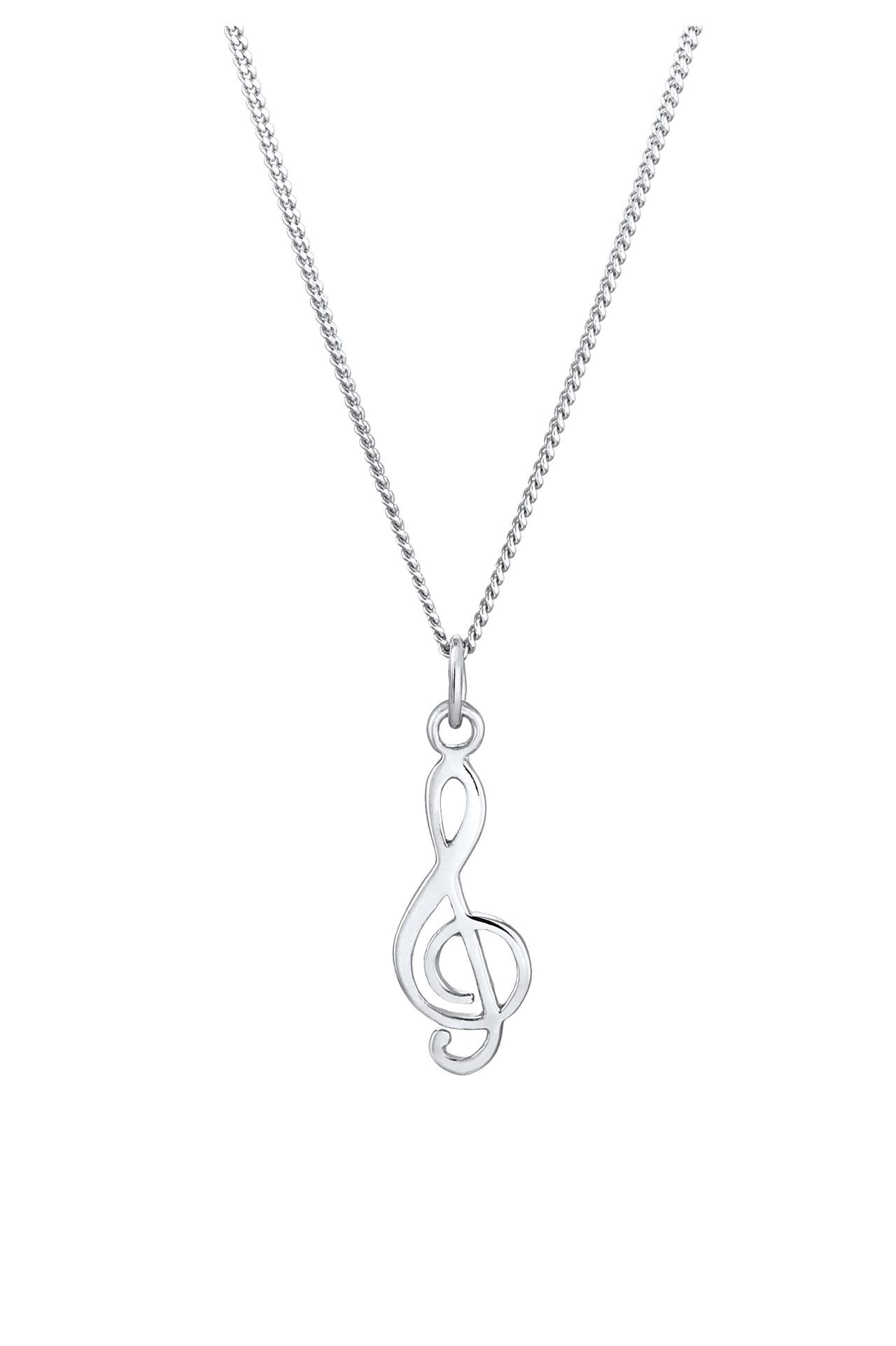 ELLI Kette Notenschlüssel Musik Symbol 925 Silber Silber, Bild 1