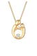 Kette Mutter Kind Diamant (0.03 ct.) 925 Silber vergoldet Gold