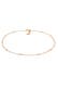 Kette Choker Rosa Quarz Kugeln Perlen 925 Silber Gold