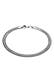 Armband Flach Elegant Schlangenkette Fischgräte 925 Silber Schwarz