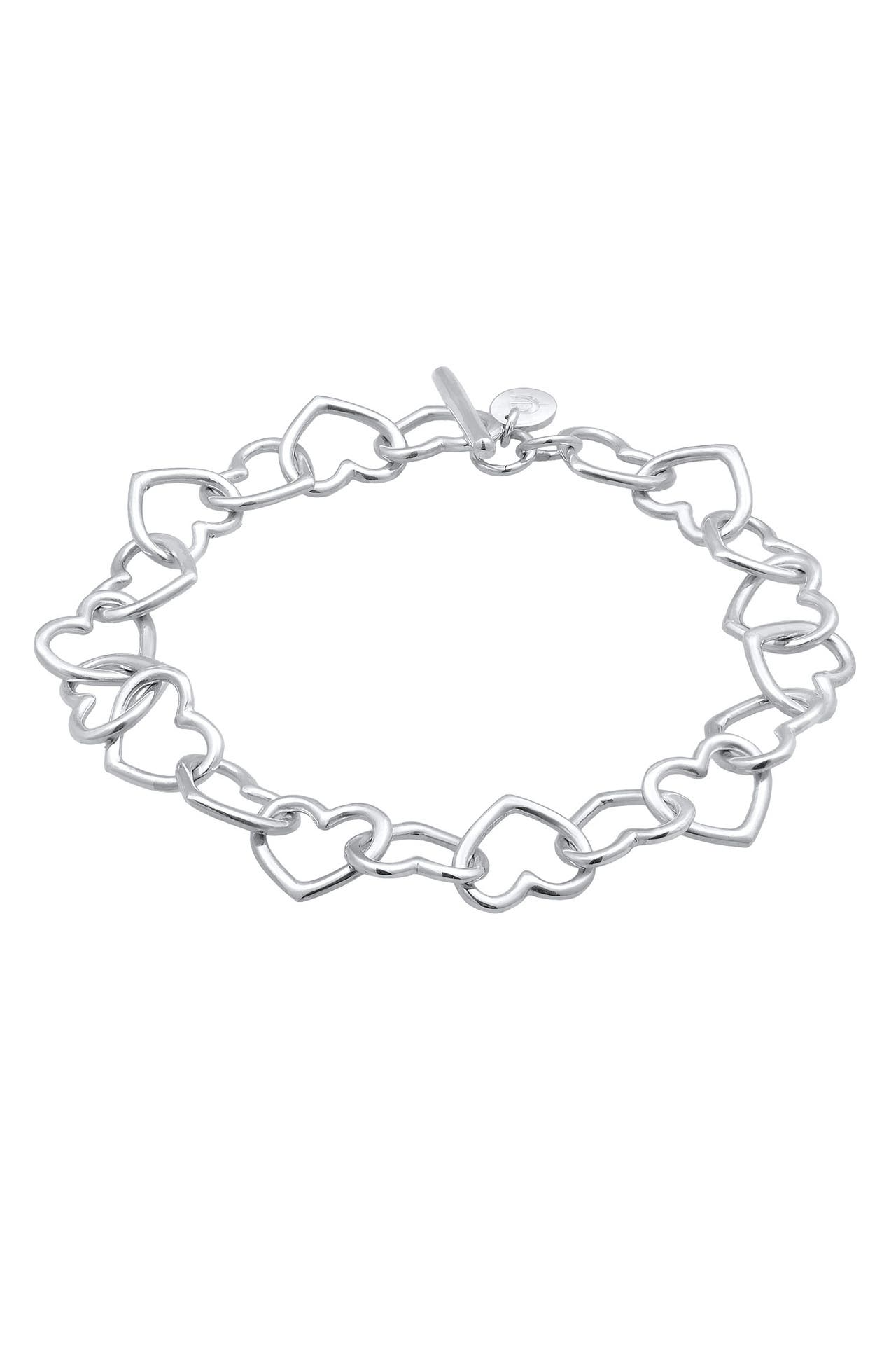 ELLI PREMIUM Armband Herz Heart Verschlungen 925 Silber Silber, Bild 1