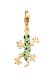 Charm Anhänger Gecko 925 Silber, mit Kristallen von Swarovski®