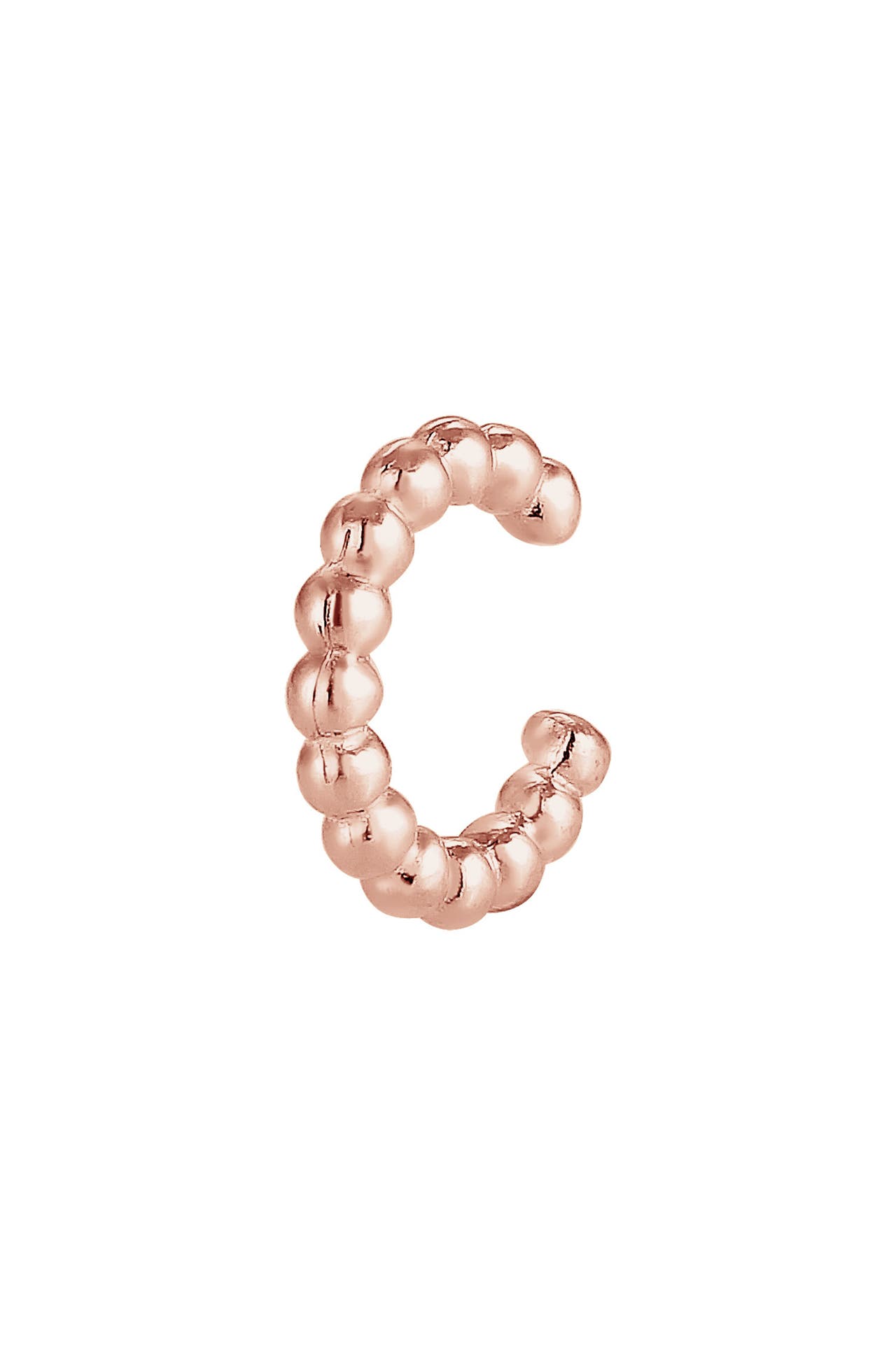 ELLI Ohrringe Earcuff Single Dots Design 925 Sterling Silber Rosegold, Bild 1