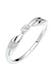 Ring Verlobungsring Diamant Brillantschliff (0.03 ct) 925 Silber Weiß