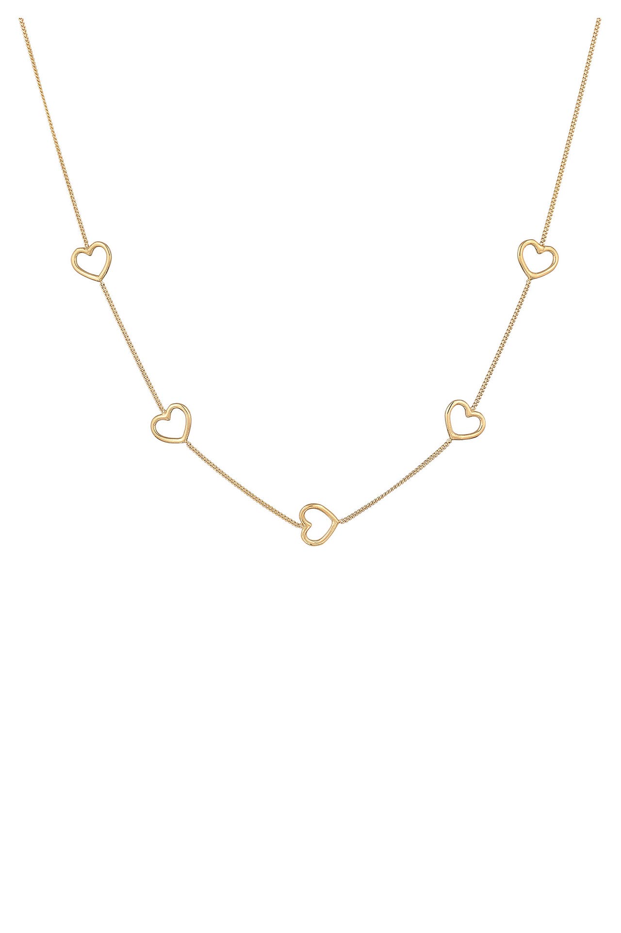 ELLI Kette Herz Liebe Love 925 Silber Gold, Bild 1