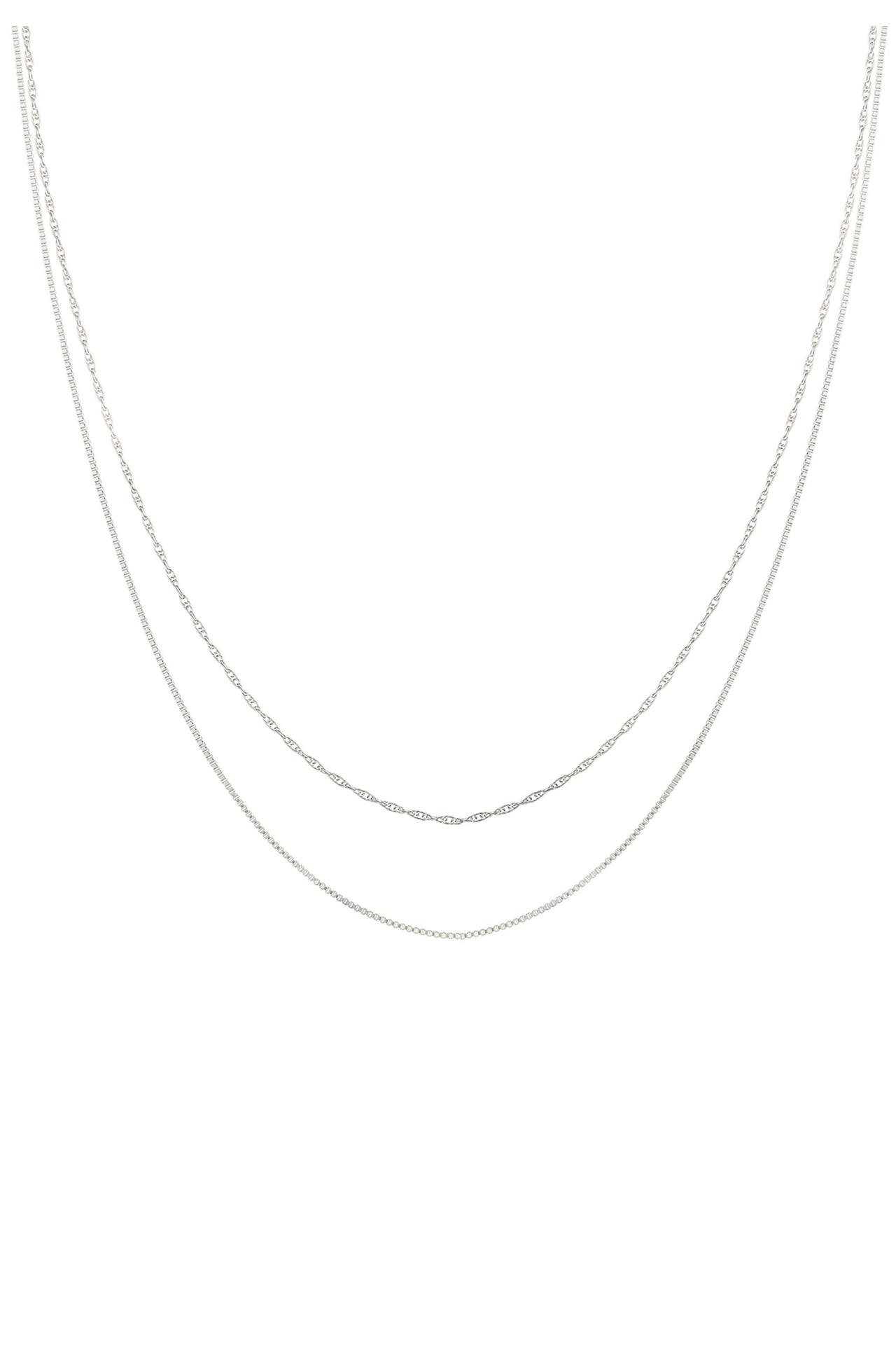 ELLI Kette Choker Set (2tlg) Venezia Gliederkette 925 Silber Silber, Bild 1