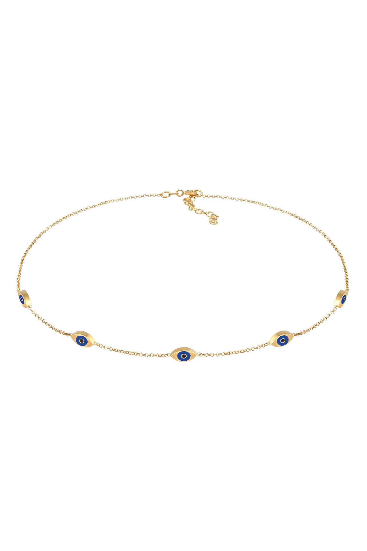 ELLI Kette Choker Evil Eye Emaille 925 Silber Gold, Bild 1