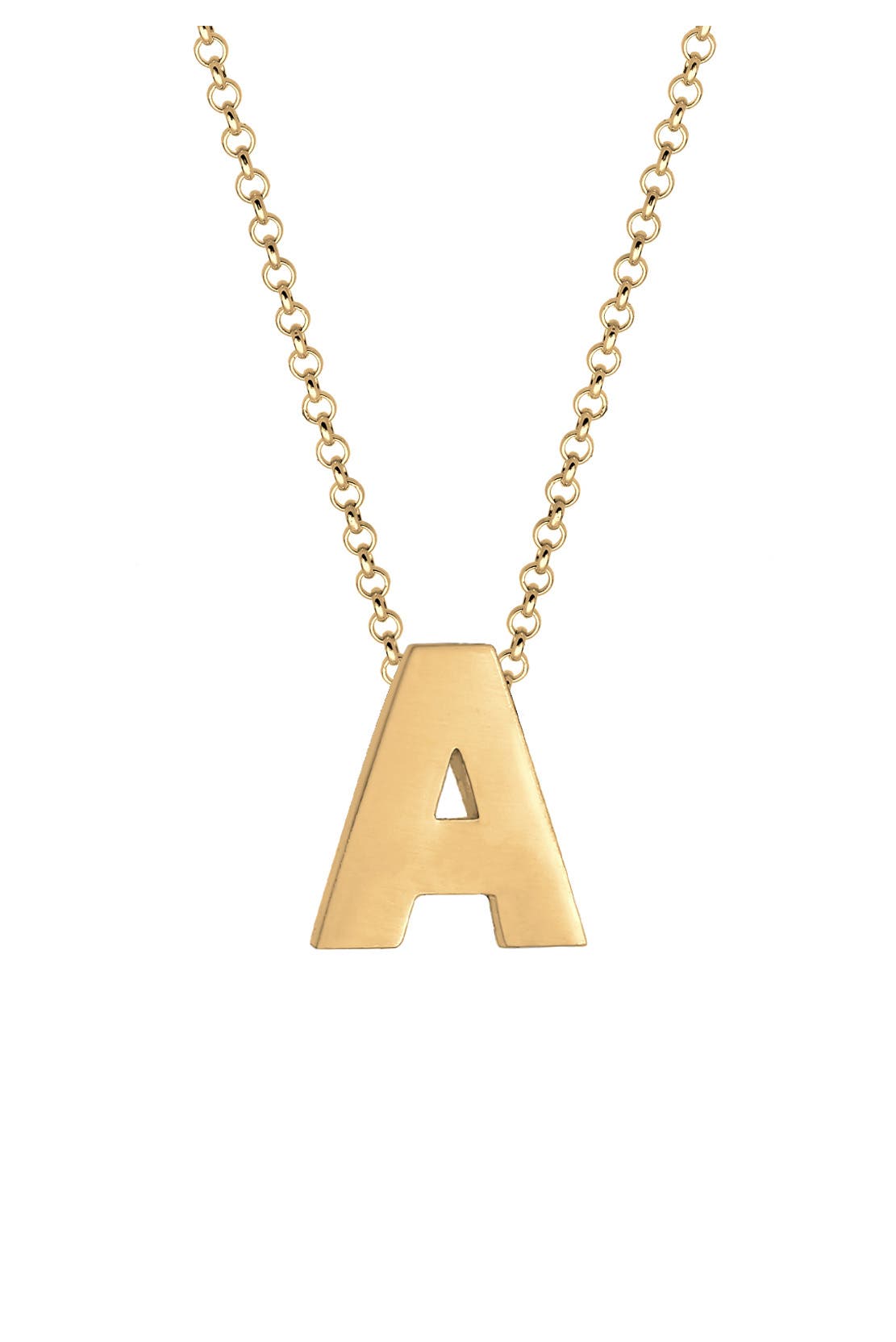 ELLI Kette Buchstabe A Initialen 925 Sterling Silber Gold, Bild 1