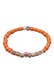 Armband Glas Beads Orange 925 Silber Orange