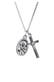 Kette Herren Marienbild Kreuz Schutz Symbol 925 Silber Silber