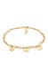 Armband Kugelkette Plättchen 925 Sterling Silber Gold