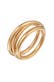 Ring Spiral Design Modischer Chunky Look 925 Silber Gold