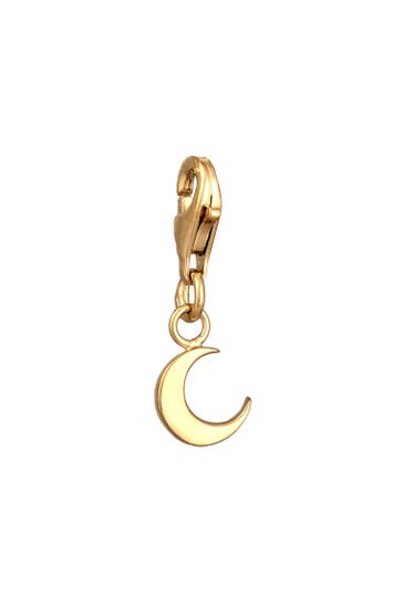 ELLI Charm Anhänger Halbmond 925 Sterling Silber