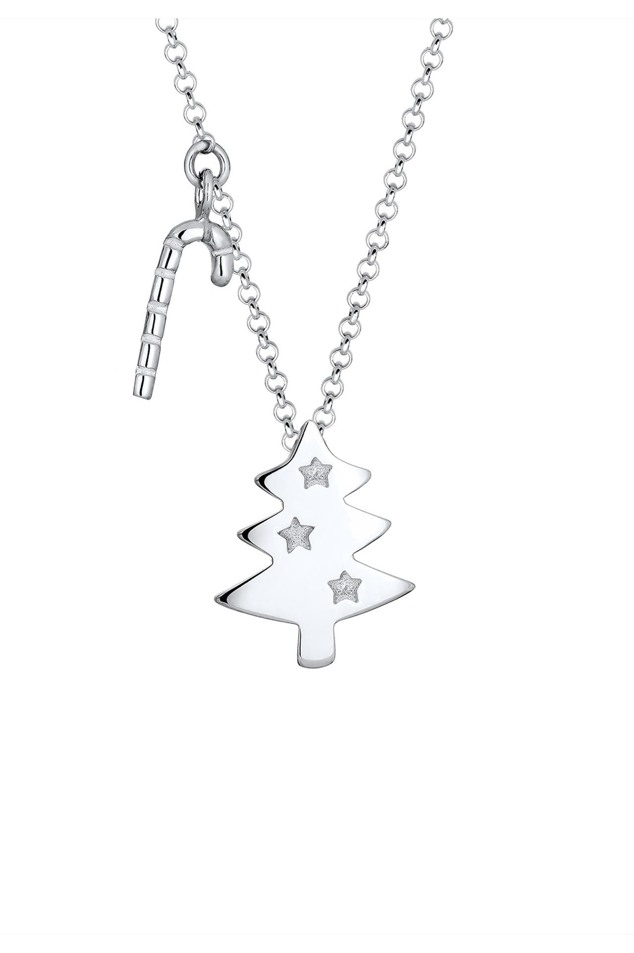 ELLI Kette Weihnachtsbaum Zuckerstange 925 Sterling Silber Silber, Bild 1