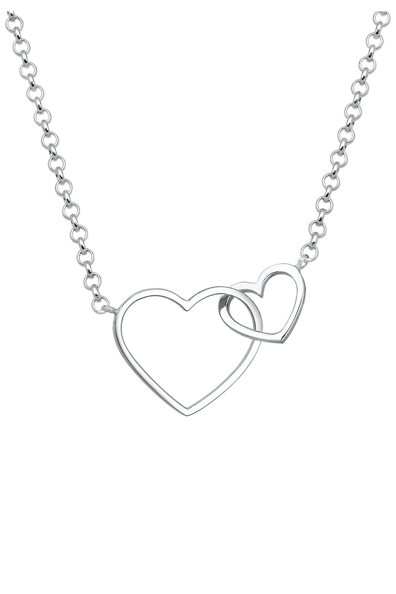 ELLI Kette Herz Unendlichkeit Liebe 925 Silber Silber, Bild 1