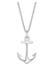 Kette Anhänger Anker 925 Sterling Silber Silber
