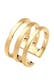 Ring Silberring Breit Schlicht Offen 925 Silber Gold