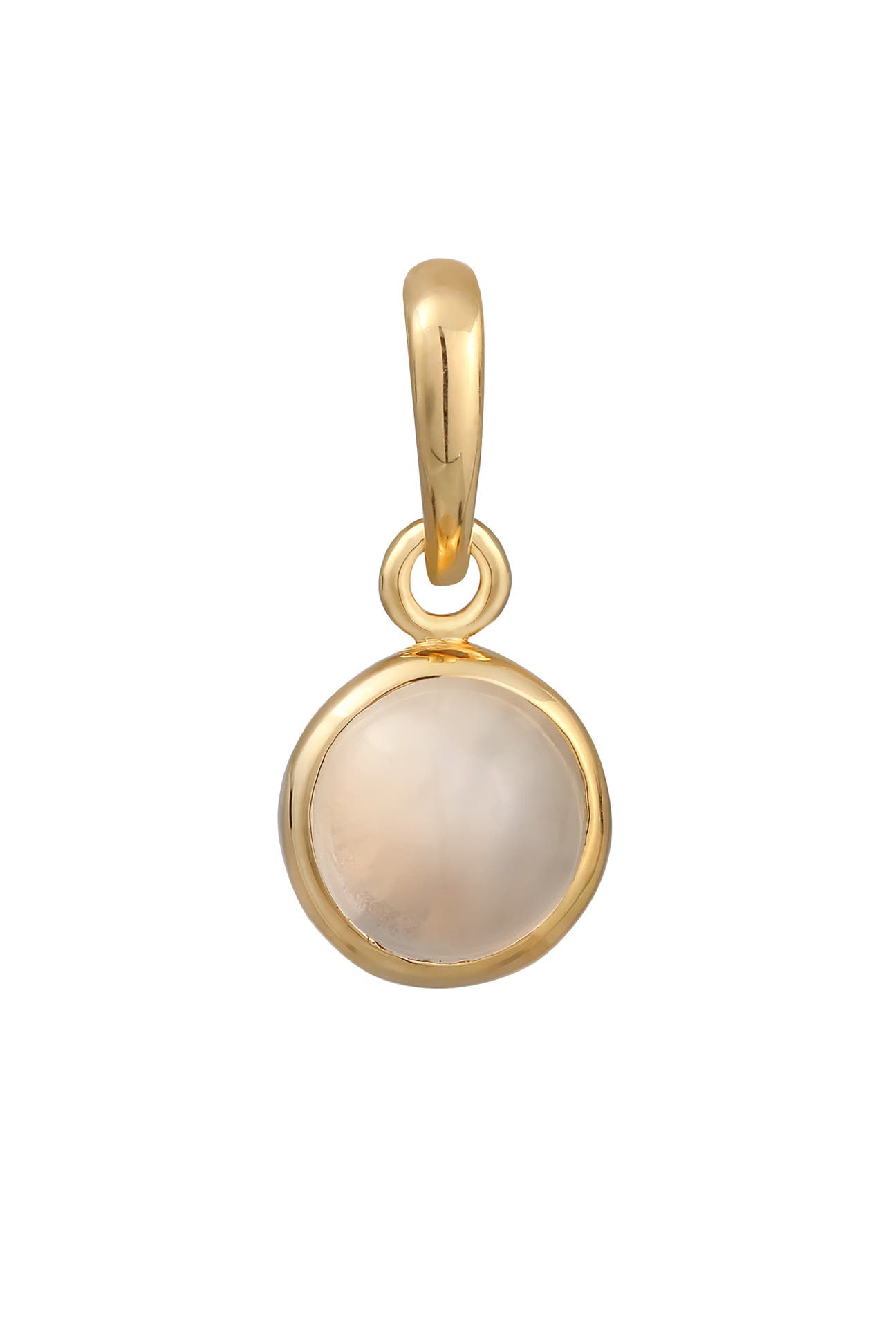 ELLI Anhänger Mondstein Solitär Cabochon 925 Silber, Bild 1