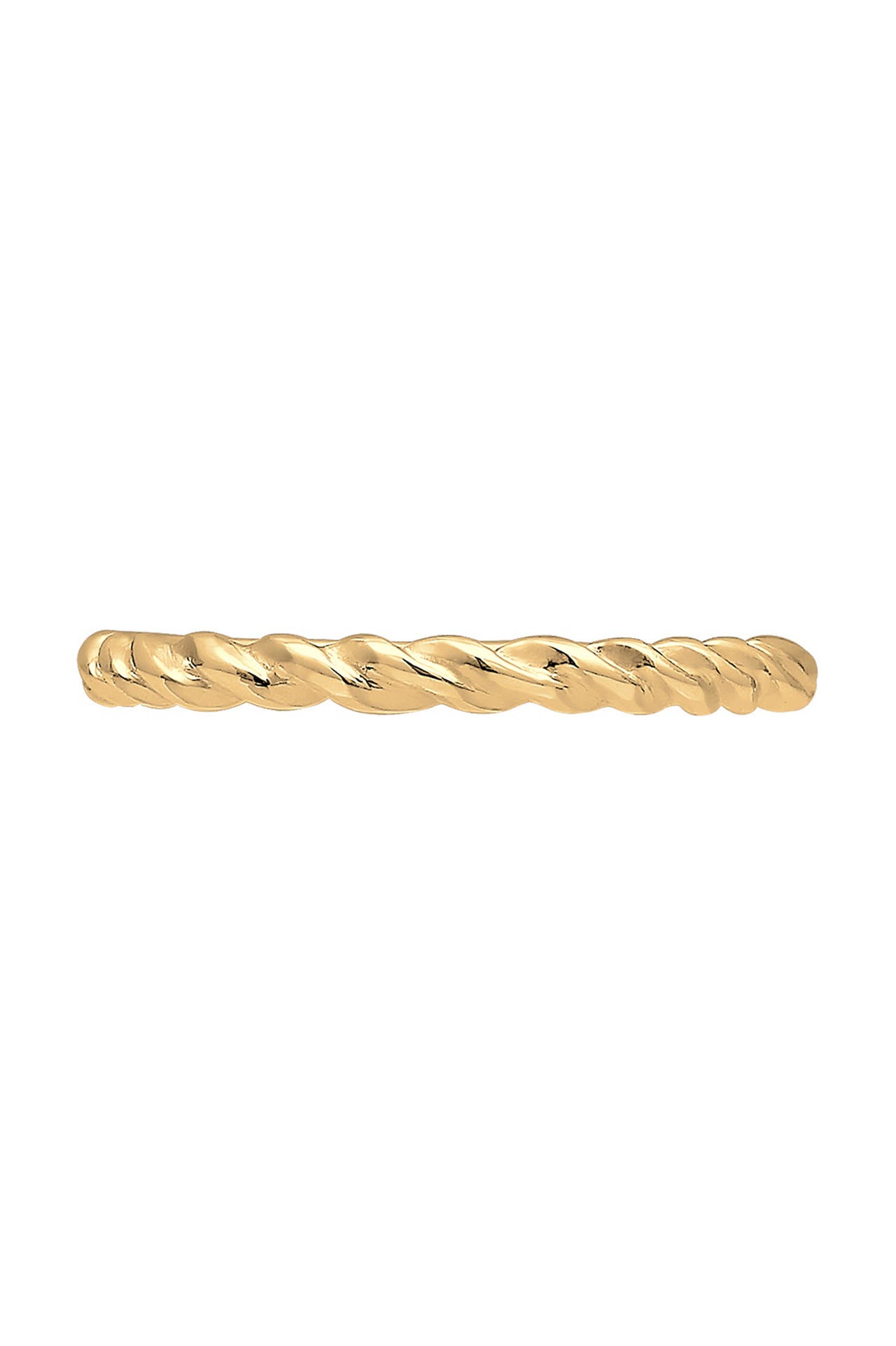ELLI PREMIUM Ring Basic Geo Twisted 585 Gelbgold, Bild 1
