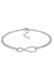 Armband Infinity mit Kristallen von Swarovski®925 Sterling Silber Weiß