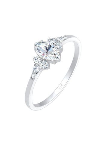 ELLI Ring Marquise Design 925 Silber, mit Kristallen von Swarovski® Silber