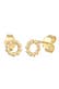 Ohrringe Ohrstecker Kreis Kugeloptik 375er Gelbgold Gold