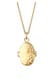Kette Medaillon Ornament 925 Sterling Silber Gold