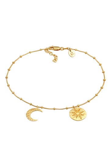 ELLI Armband Sonne Mond 925 Silber Gold