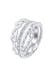 Ring Ring Set Infinity 925 Silber, mit Kristallen von Swarovski® Silber
