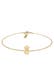 Fusskettchen Ananas Pineapple Tropical 925 Sterling Silber Gold