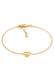 Armband Herz Liebe Romantik Diamant (0.03 ct) 925 Silber Gold