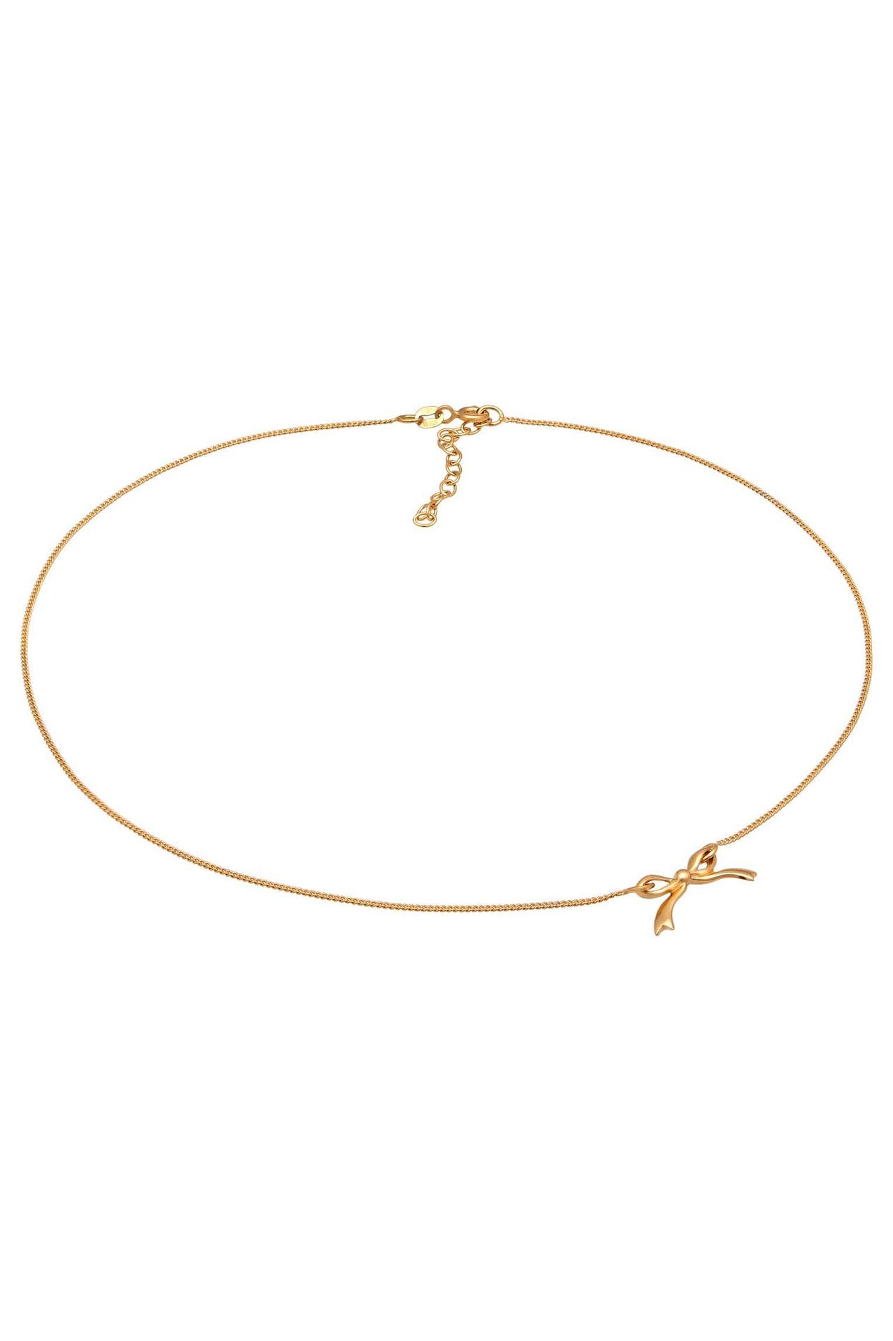 ELLI Kette Schleife Choker Romantik 925 Sterling Silber Gold, Bild 1