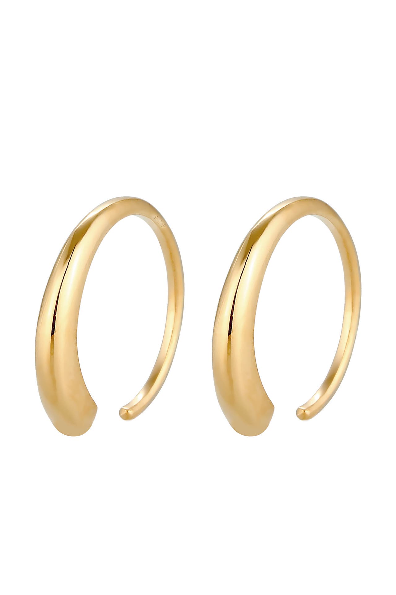 ELLI Ohrringe Creolen Ohrhänger 925 Sterling Silber Gold, Bild 1