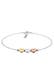Armband Herz Liebe Tri-Color 925 Sterling Silber Silber
