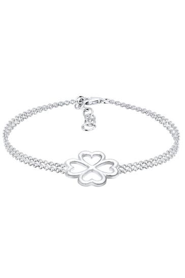 ELLI Armband Kleeblatt Glücksbringer Luck 925 Silber Silber
