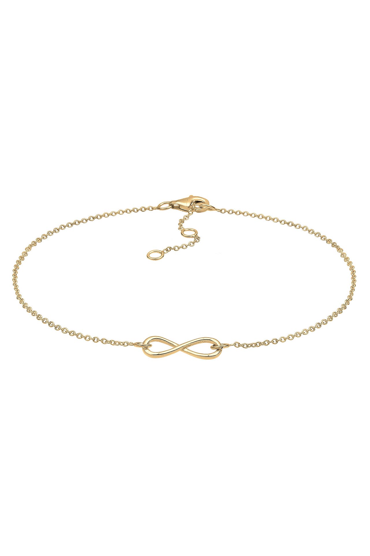ELLI Fusskettchen Infinity 925 Sterling Silber Gold, Bild 1