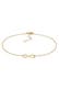 Fusskettchen Infinity 925 Sterling Silber Gold
