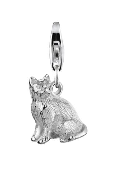 NENALINA Charm Anhänger Katze 925 Sterling Silber