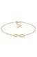 Armband Infinity/Unendlichkeit mit Zirkonia 925 Silber Gold