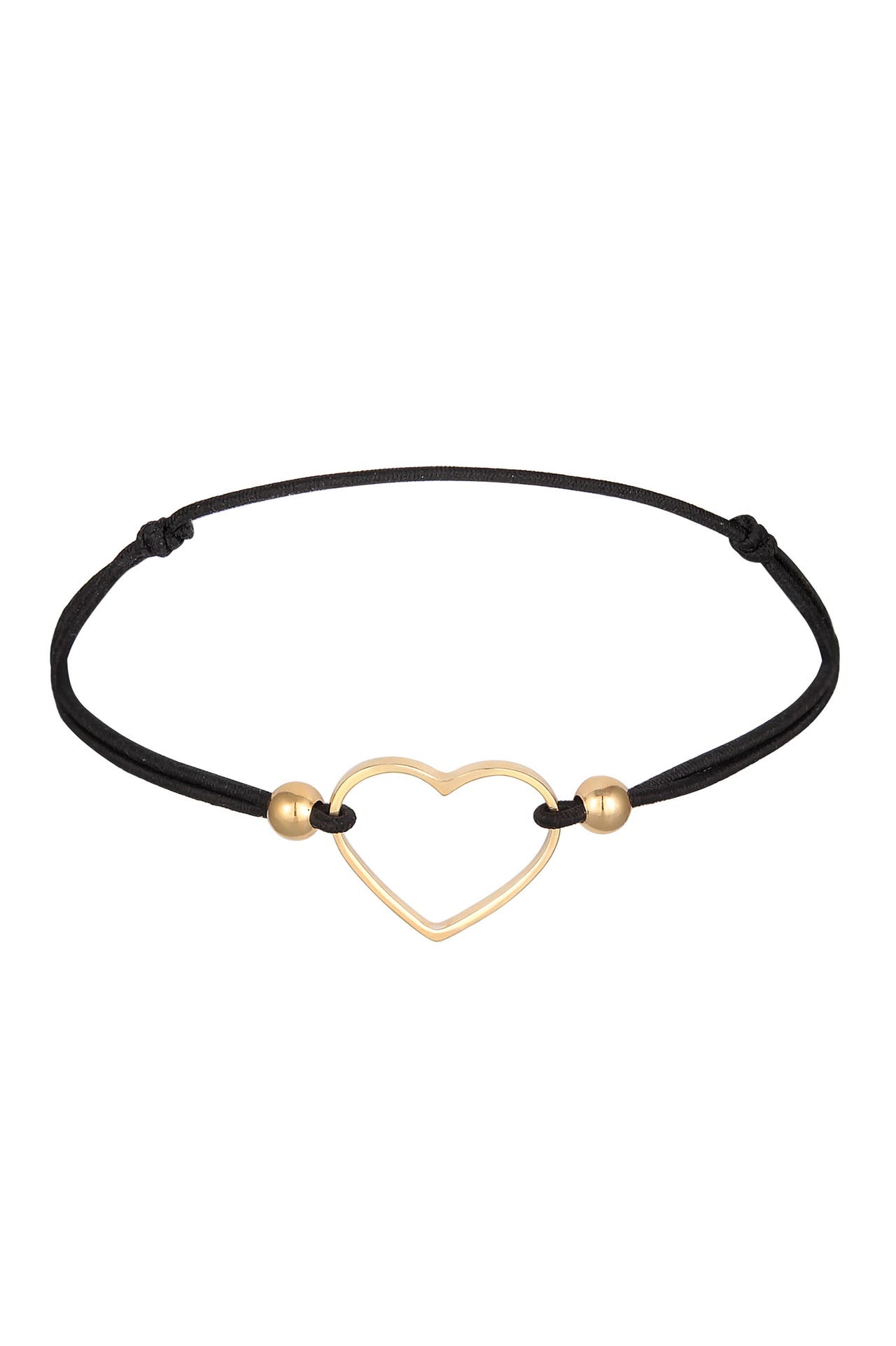 ELLI Armband Herz Liebe Elastisches Gummiband 925 Silber Gold, Bild 1