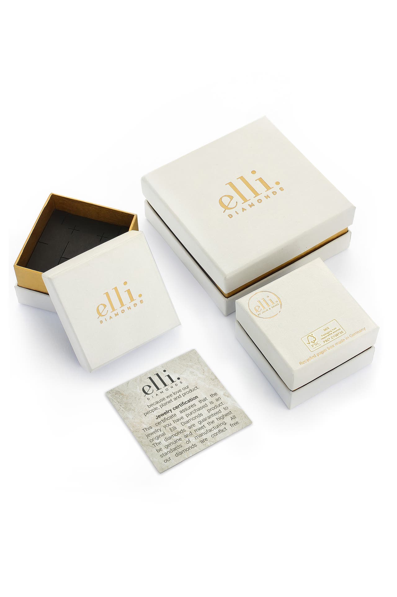 ELLI DIAMONDS Kette Herz Liebe Diamant (0.06 ct.) 925 Silber Silber, Bild 1