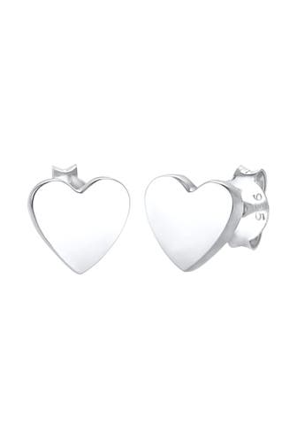 ELLI Ohrringe Kinder Stecker Herz Liebe Basic 925 Silber