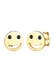 Ohrringe Smiling Zirkonia 925 Silber Gold