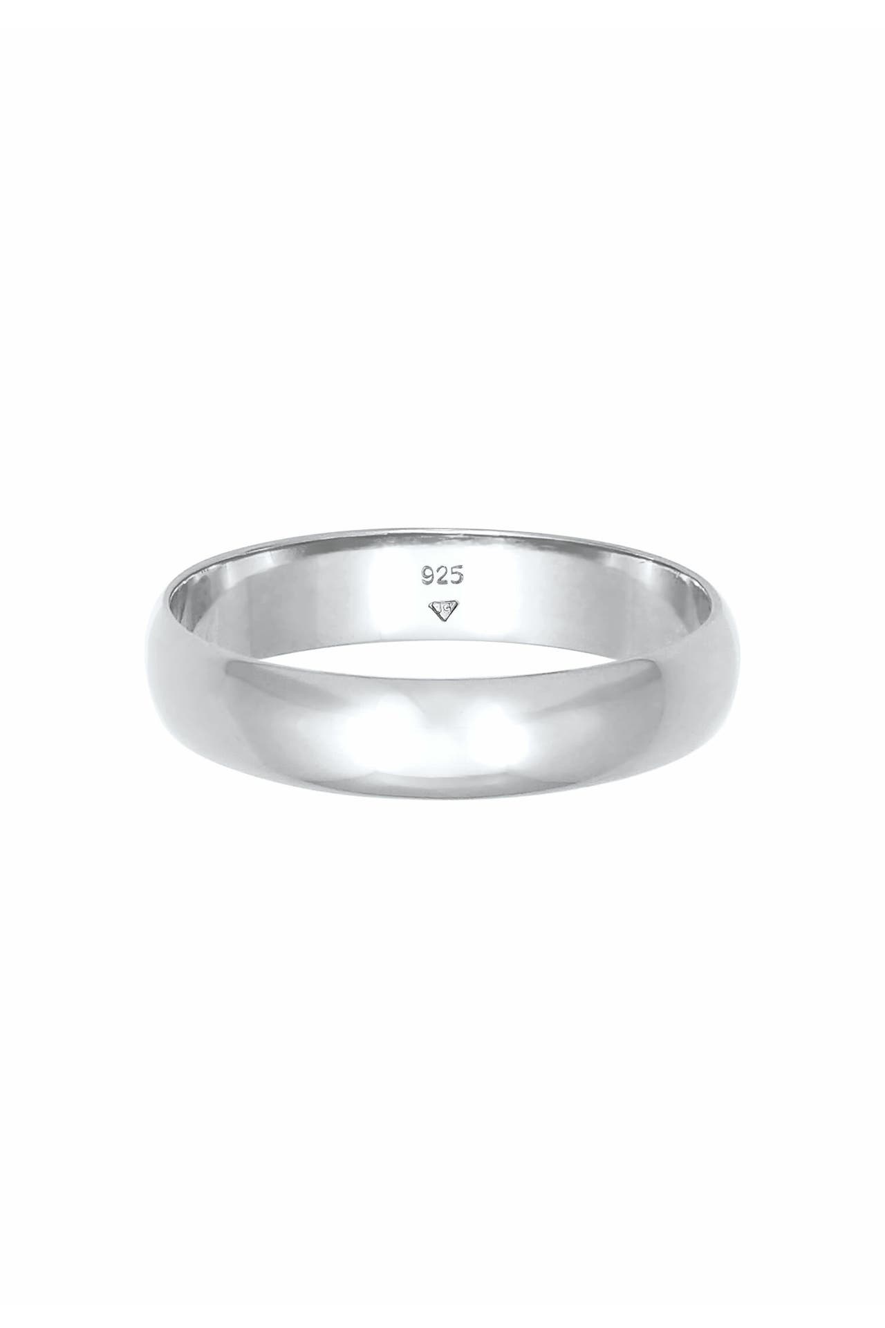 ELLI Ring Basic Bandring Trauring Verlobung 925 Silber Silber, Bild 1