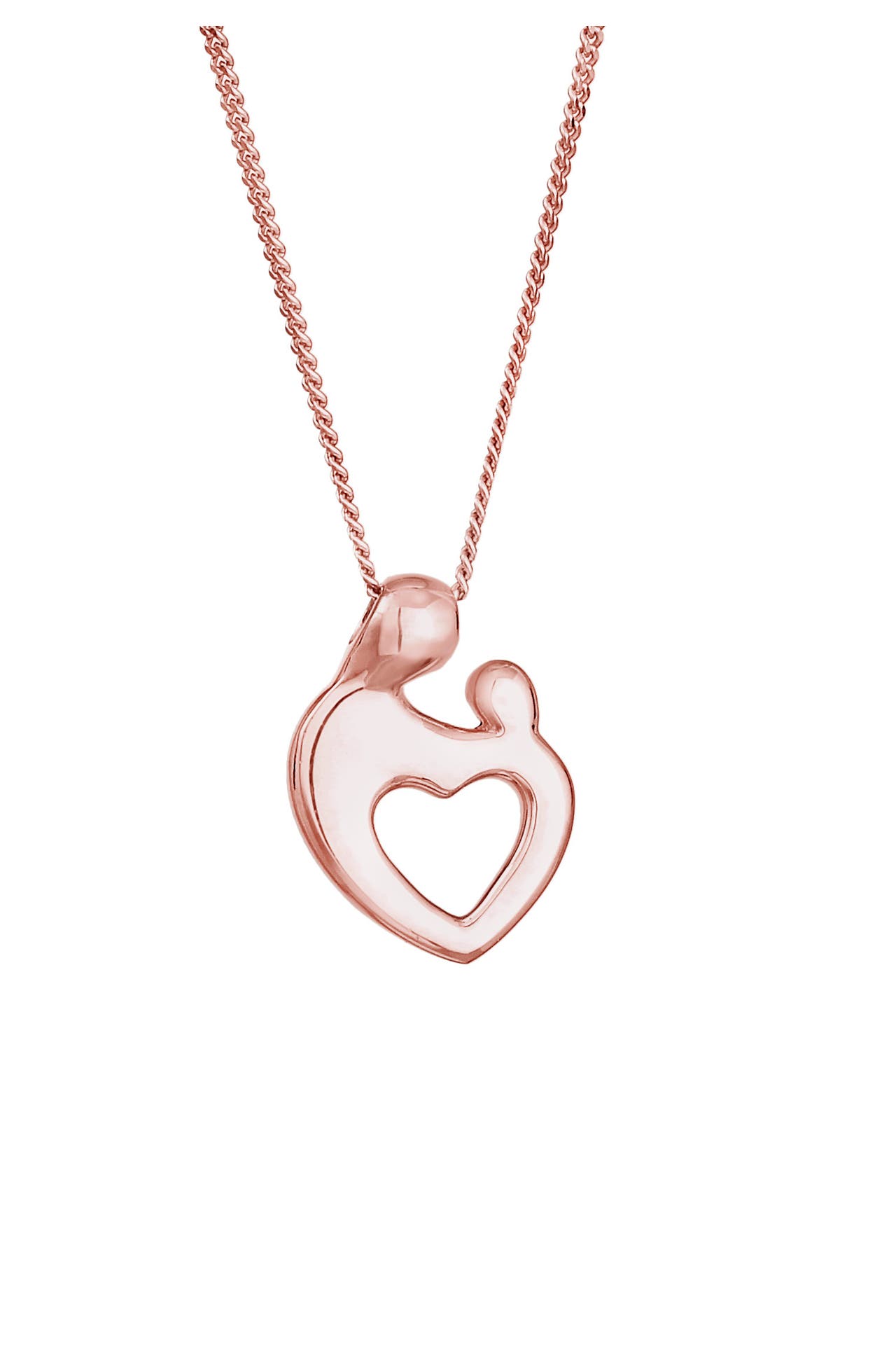 ELLI Kette Mutter & Kind Herz Schmuck Geschenk 925 Silber Rosegold, Bild 1
