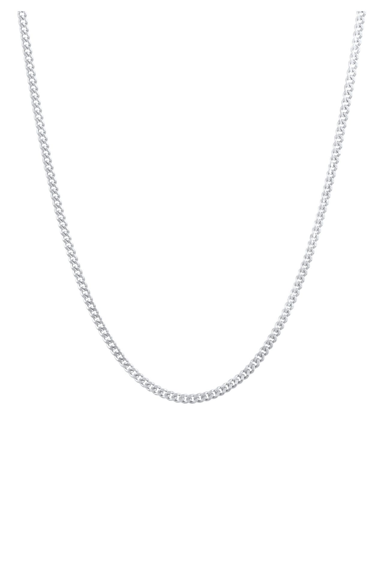 KUZZOI Kette Herren Panzerkette Basic Fein 925 Silber Silber, Bild 1