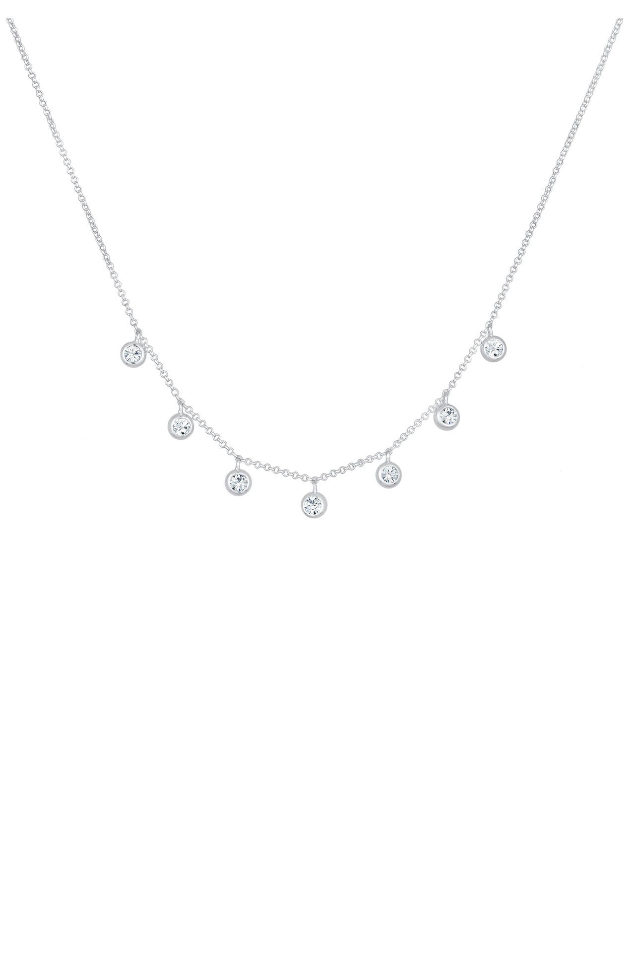 ELLI Kette Anhänger 925 Silber, mit Kristallen von Swarovski® Silber, Bild 1