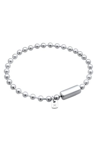 KUZZOI Armband Kugelkette 925 Sterling Silber Silber