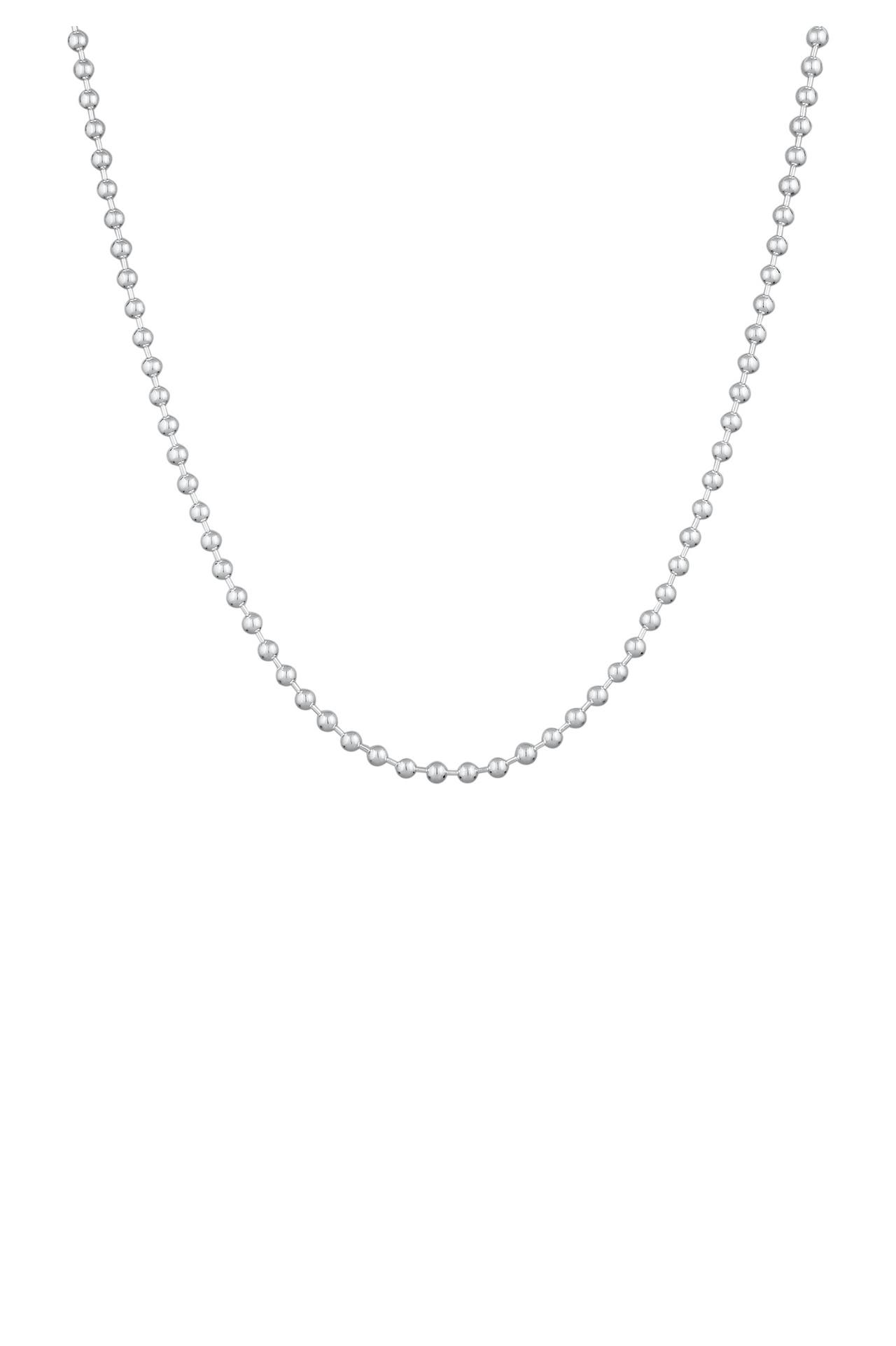 KUZZOI Kette Basic Kugeln 925 Sterling Silber Silber, Bild 1